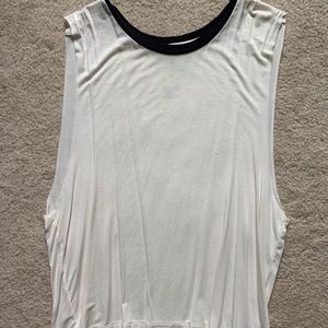 white tank top